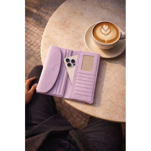 Hakiki Deri Mıknatıslı Kart Ve Telefon Bölmeli Unisex Cüzdan VS.BLKT.0935
