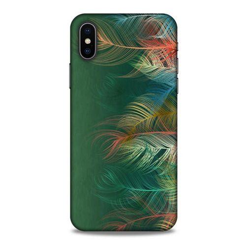 Apple iPhone XS Kılıf Desenli Özel Seri Tüyler (31) TPU Kılıf