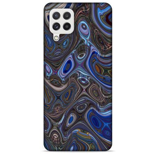 Samsung Galaxy A22 Uyumlu Kılıf Mavi Delisi (4) Koruma Kılıfı Yağlıboya