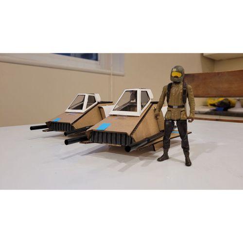 Ralph McQuarrie Hoth Snow Speeder Concept 3.75_ Ölçek - 5145990