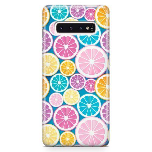 Samsung Galaxy S10 Kılıf Greyfurt Colorful Arka Kapak Koruma Desenli Full Koruyucu
