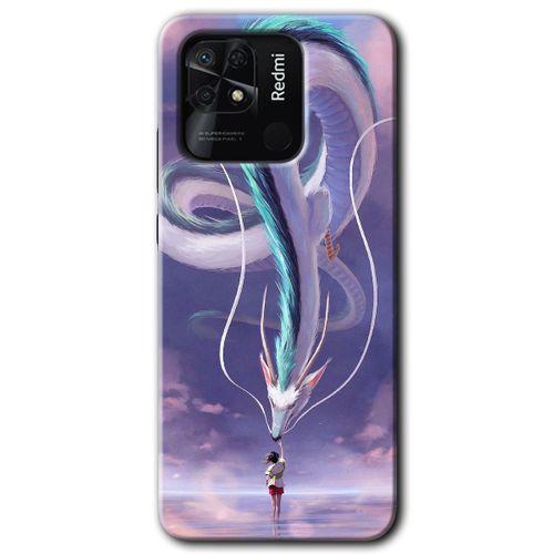 Xiaomi Redmi 10C HD Baskılı Kılıf + 9D Tam Ekran Koruyucu - Dragon Snake