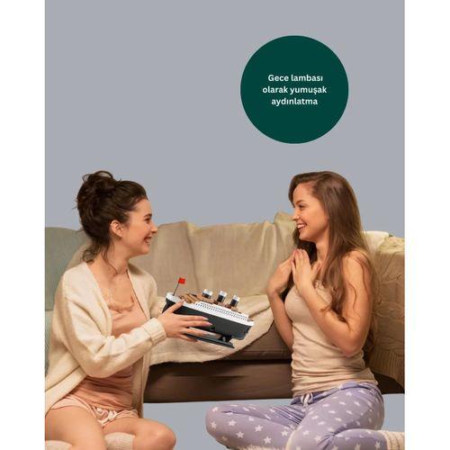 Titanik Gemi Tasarımlı Led Işıklı Hava Nemlendirici Buhar Efektli Oda Difüzörü