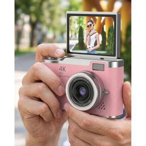 48 Mp Dijital Kamera Flip Ekran 18x Zoom Vlog Selfie Kamera