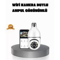 360° Akıllı Güvenlik Kamerası – Duya Takılabilir, Wi-fi Bağlantılı, Hareket Sensörlü