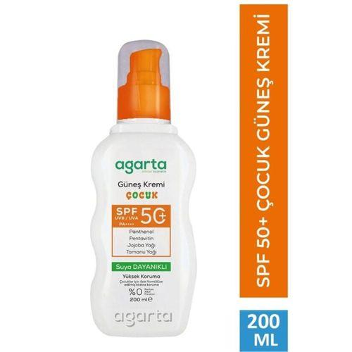 Agarta Doğal Güneş Kremi Çocuk 50 SPF 200 ml