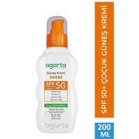 Agarta Doğal Güneş Kremi Çocuk 50 SPF 200 ml
