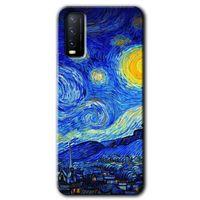 Potkal Hediye Fabrikası Vivo Y20s Kılıf HD Desen Baskılı Arka Kapak - Starry Night