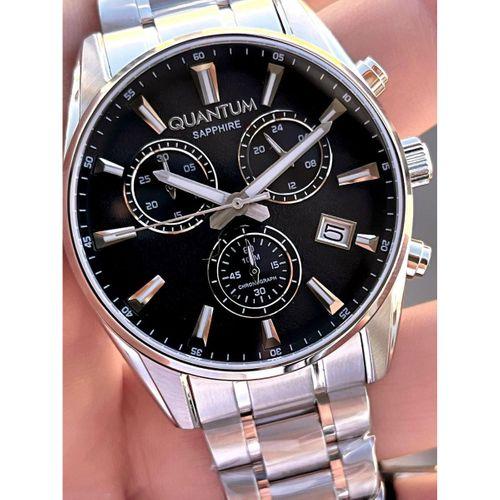 Quantum Sapphire Cizilmez Cam Çelik Kordon İç Kadran Fonksiyonları Aktif 10 Atm Erkek Kol Saat NQ350