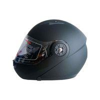 JK-20 Jk-20 Jk115 Çeneli Motosiklet Kaskı Güneş Gözlüklü [Mat Black] Desen L Beden