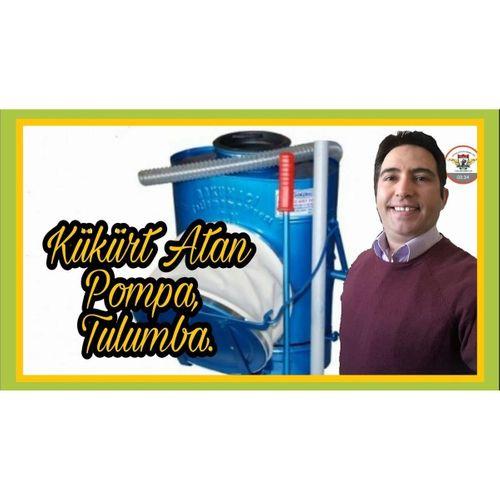 Yandan basmalı ağaçlara kükürt attıran ilaçlama pompası körüklü
