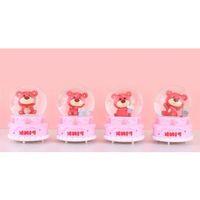 Ayıcıklı Işıklı Kar Küresi 7 Cm Alk3102