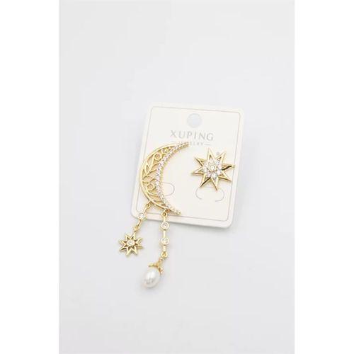 Ay Yıldız Küpe - Altın