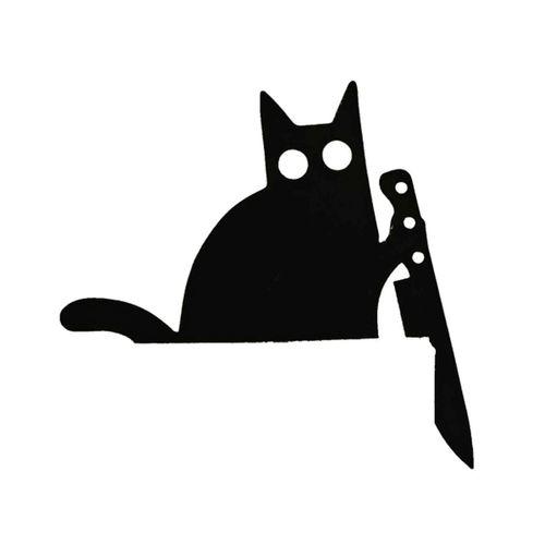 Kapı Çerçevesi İçin Kedi Bıçak Süsü (Bu ürün Sadece Plastik parçadır - Almadan Önce Soru Sorabilirsiniz)