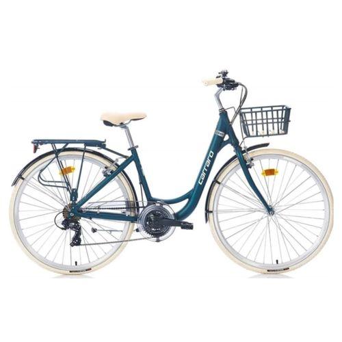 Carraro Juliet 28 Jant 21 vites Şehir Bisikleti Mat Mavi-Krom 43 cm