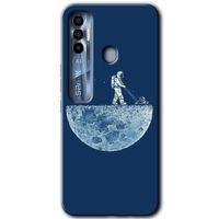 Tecno Spark 7 Pro Kılıf HD Desen Baskılı Arka Kapak - Uzay İşçisi