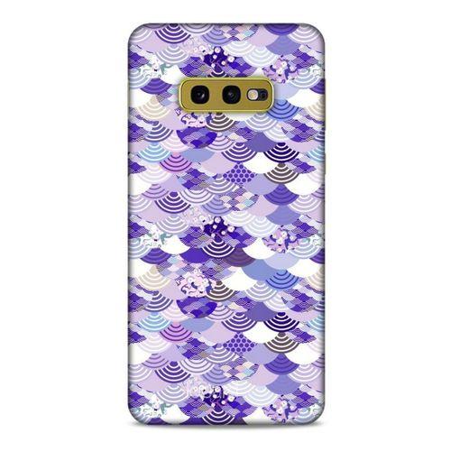 Samsung Galaxy S10e Kılıf Pastel Renkler (15) Antişok Kılıf Mor Beyaz