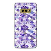 Samsung Galaxy S10e Kılıf Pastel Renkler (15) Antişok Kılıf Mor Beyaz
