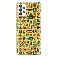 Samsung Galaxy A32 Kılıf Yılbaşı Süsleri (12) Koruyucu Silikon