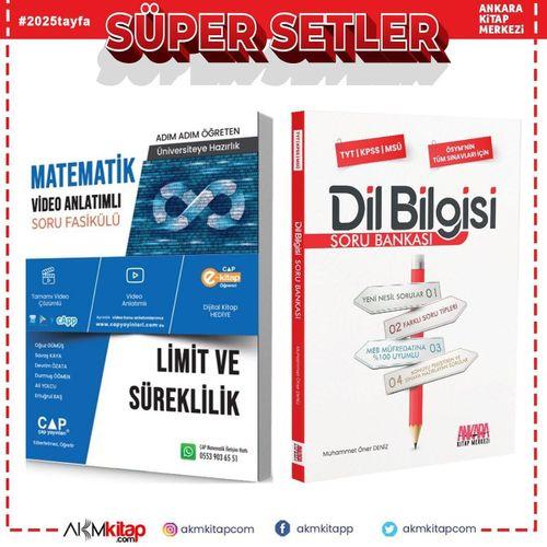 Çap Limit ve Süreklilik ve AKM Dil Bilgisi Soru Bankası Seti 2 Kitap