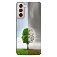 Lopard Samsung Galaxy S21 Uyumlu Kılıf Depresyon (35) Fit Design Kılıf