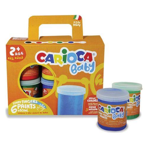 Carioca Carioca Bebek Parmak Boyası 6lı Süper Yıkanabilir 6x80ml