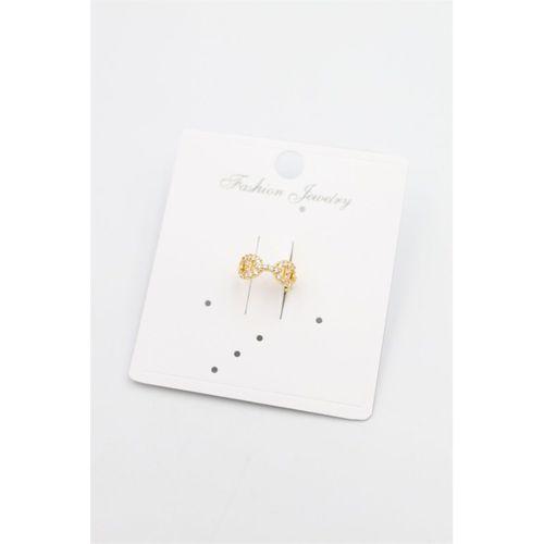 Taşlı Kıkırdak Küpe - Altın