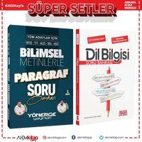 Yönerge KPSS TYT ALES DGS Bilimsel Metinlerle Paragraf ve AKM Dil Bilgisi Soru Bankası Seti 2 Kitap