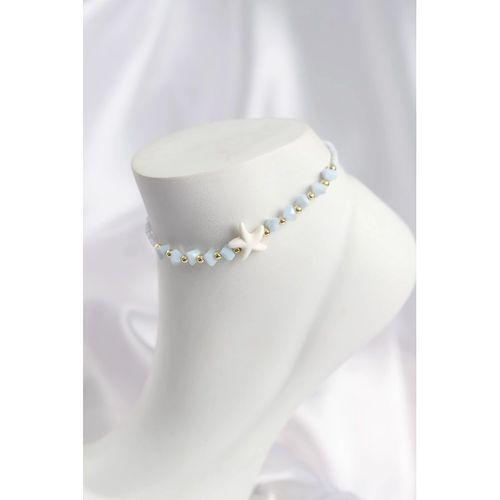 Buz Mavisi Renk Deniz Yıldızı Motifli Halhal