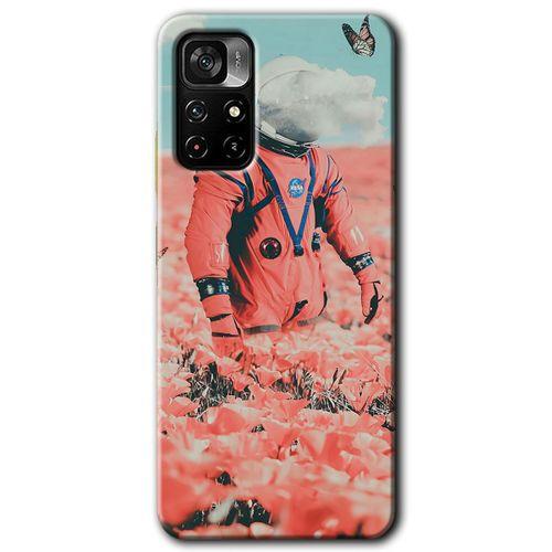 Xiaomi Poco M4 Pro 5G HD Baskılı Kılıf + 9D Tam Ekran Koruyucu - Uzay Bahçesi