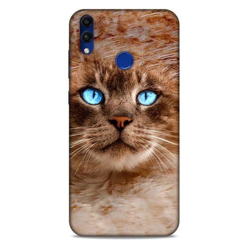 Lopard Huawei Honor 8C Uyumlu Kılıf Kediler (41) Tank Kılıf Haşin Mavi Göz