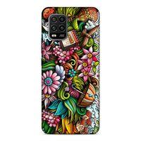 Xiaomi Mi 10 Lite Kılıf Spring Doodle Arka Kapak Silikon Koruma Full Koruyucu