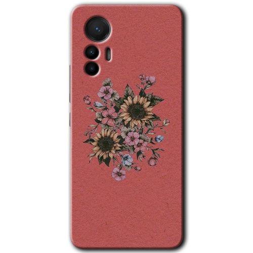 Xiaomi Mi 12 Lite HD Baskılı Kılıf + 9D Tam Ekran Koruyucu - Retro Çiçek
