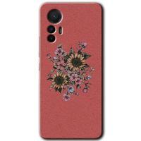 Xiaomi Mi 12 Lite HD Baskılı Kılıf + 9D Tam Ekran Koruyucu - Retro Çiçek