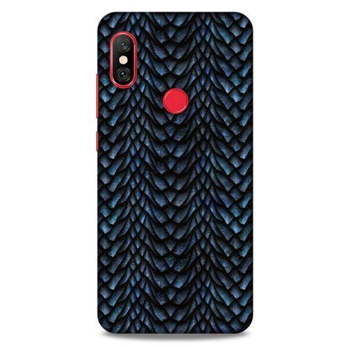 Xiaomi Redmi Note 6 Pro Kılıf Dragons (4) Koruma Kılıfı Ejderha Skin Lacivert