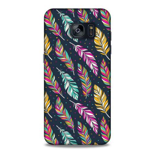 Samsung Galaxy S7 Edge Kılıf Desenli Özel Seri Tüyler (13) Silikon Kap