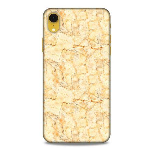 Mermer Desenli (49) Tema Ultra Silikon Kılıf Gold Apple iPhone XR Kılıf