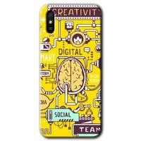 BeRa Aksesuar  Xiaomi Redmi 9A Kılıf Baskılı Kapak - Smart 2 +Tam Kaplayan Mat Seramik