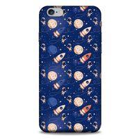 Apple Iphone 6S Plus Uyumlu Kılıf Mavi Delisi (30) Silicone Case Galaksi