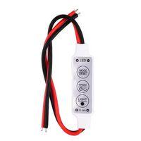 Powermaster 12-24 Volt Mini Üç Tuşlu Tek Renkli Led Kontrol Cihazı (Kırmızı - Siyah Kablo)
