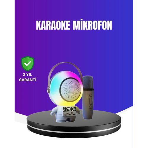 Rgb Işıklı Astronot Bluetooth Hoparlör Karaoke Mikrofonlu