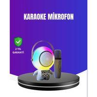 Rgb Işıklı Astronot Bluetooth Hoparlör Karaoke Mikrofonlu
