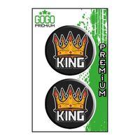 SEVGENT Kıng (5X5 Cm) İkili Damla Etiket