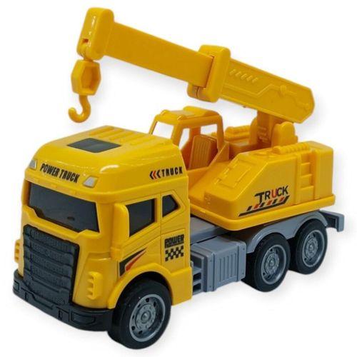 İş Makinaları Serisi - 4lü Set 12 cm  - Mikser Vinç Kamyon Kepçe Seti