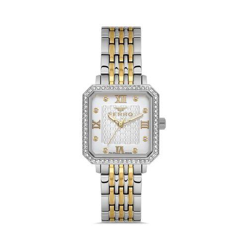 Ferro FL40142A-D Quartz Çelik Altın/Rengi 26 mm Kadın Kol Saati