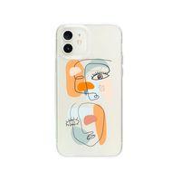 iPhone 12 Mini Colored Art Desenli Premium Şeffaf Silikon Kılıf