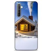 Oppo Realme XT Kılıf Snowix (18) Telefon Kılıfları Sarı Beyaz