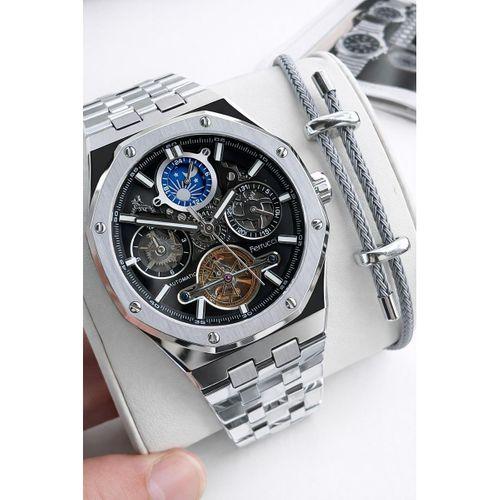 Ferrucci Otomatik Ve Kurmalı Güneş Ve Mehtap Kadranlı 2 Yıl Garantili Erkek Kol Saati BFC.M3571.S1