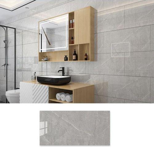 Kendinden Yapışkanlı 1 Adet 30x60cm Gri Mermer Desenli Esnek Banyo Wc Duvar Paneli Kağıdı Tx-058