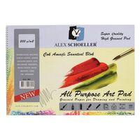 ALEX ÇOK AMAÇLI RESİM DEFTERİ ( 35 * 50 cm) 200 gram 15 Yaprak (ALEX-892)